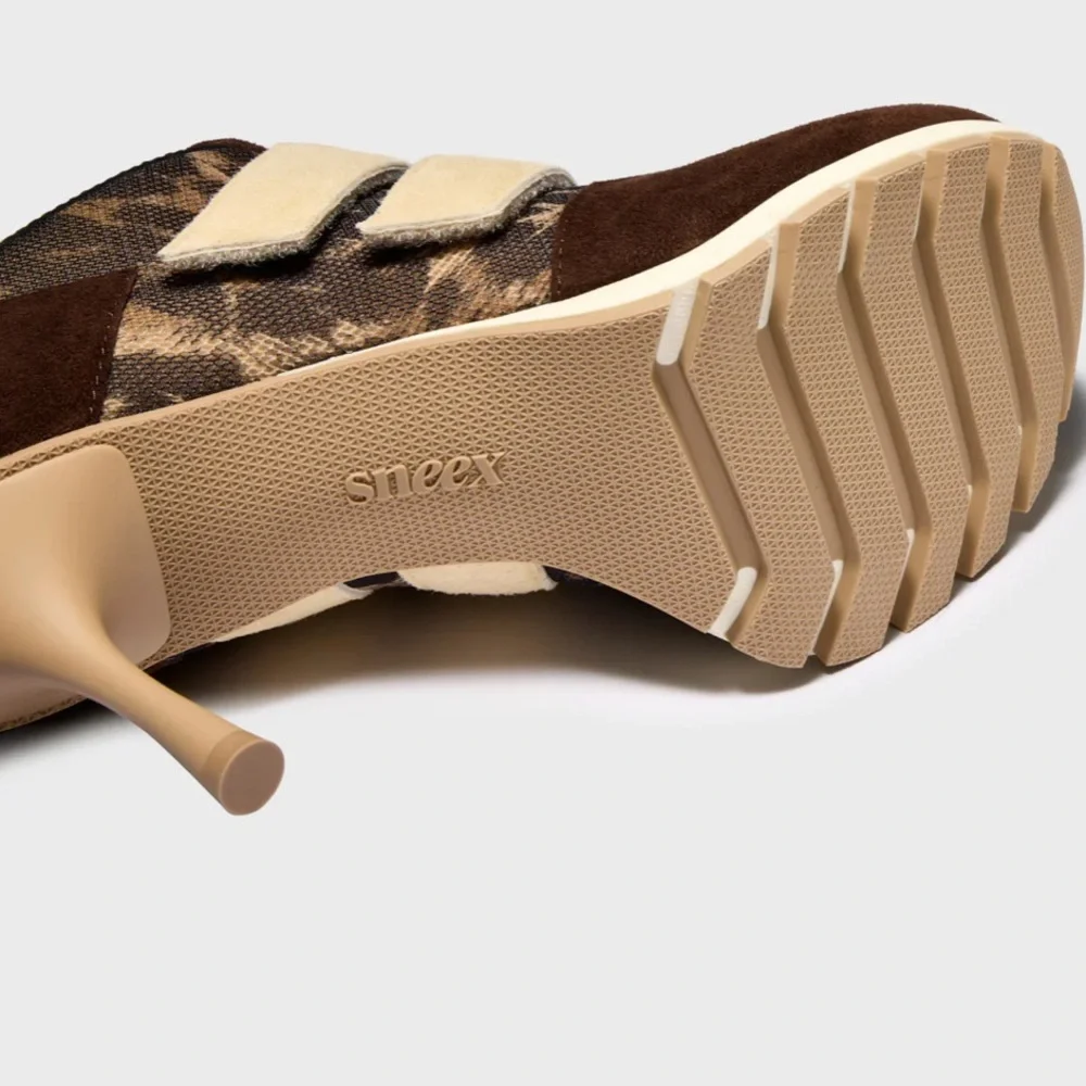 The Blake Women's Brown and Tan Heeled Sneaker - Picture 5 of 5